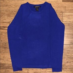 NWT Royal Blue Cashmere Sweater